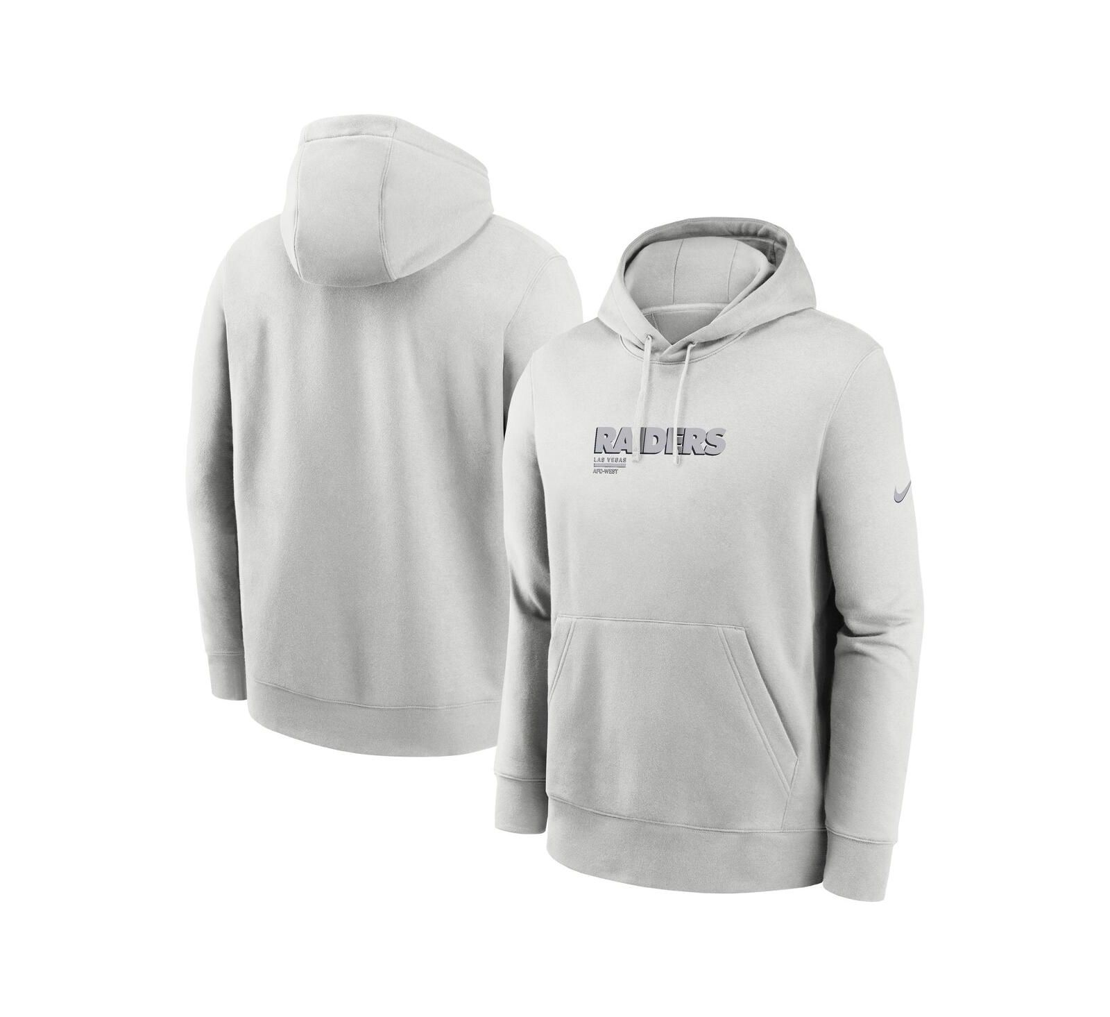 Nike худи Las Vegas Raiders Edge Pack French Terry Club Pullover, мужской, серый