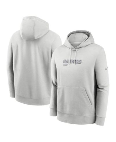 Nike Men's Gray Las Vegas Raiders Edge Pack French Terry Club Pullover Hoodie