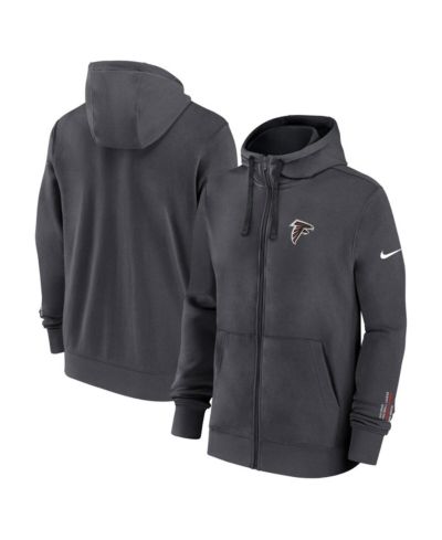 Nike Мужской худи Anthracite Atlanta Falcons Primetime Club с полной молнией