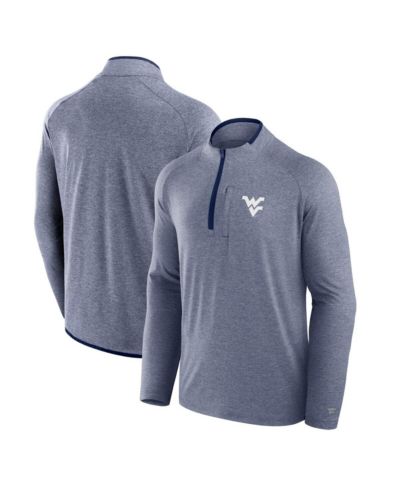 Fanatics Мужской темно-синий джемпер с полумолнией West Virginia Mountaineers