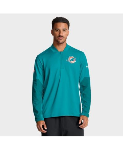 Мужская спортивная кофта Nike Miami Dolphins Sideline Dri-FIT с полумолнией
