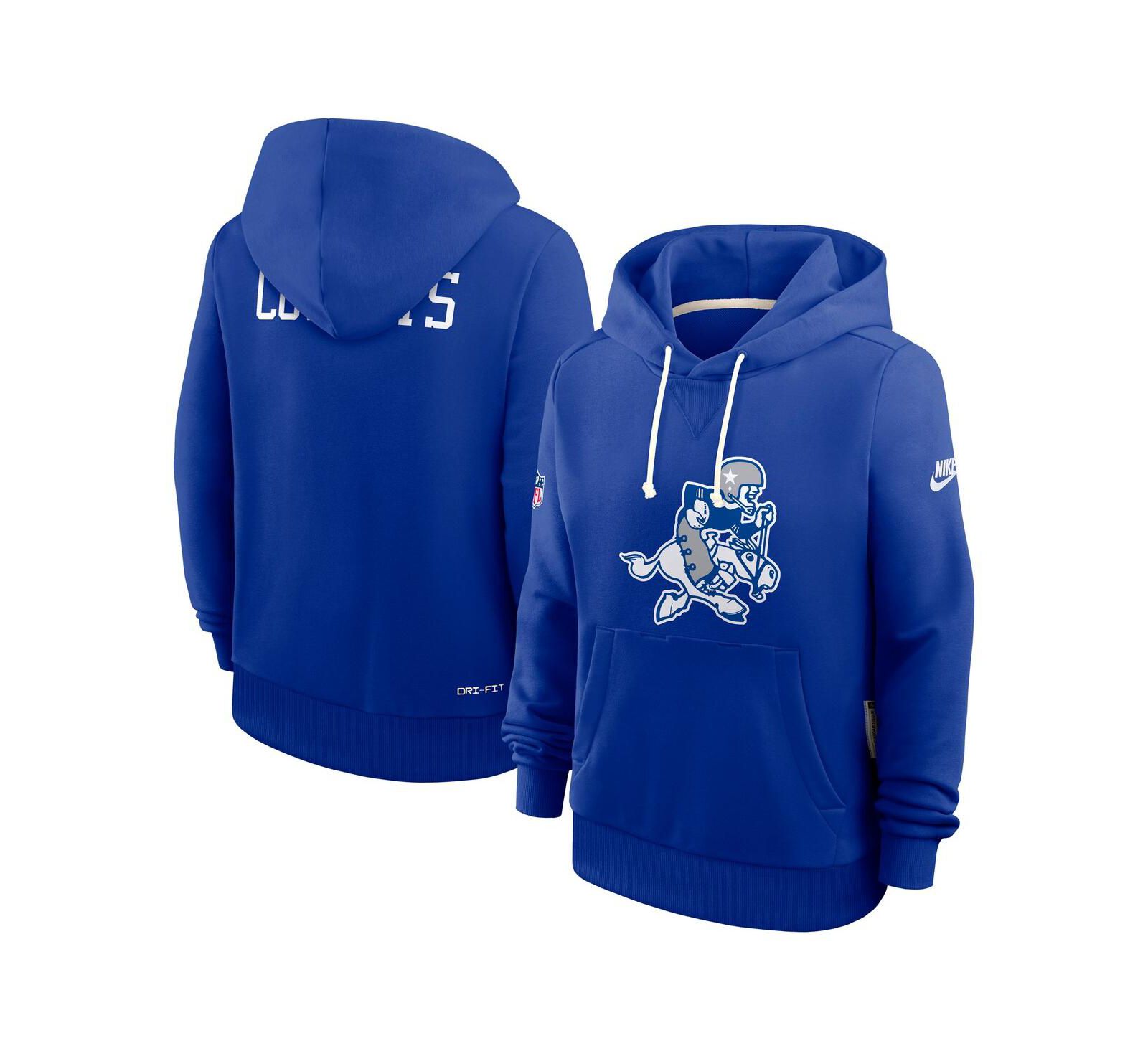 Nike Women's Royal Dallas Cowboys Throwback Sideline Standard Issue Dri-FIT Hoodie