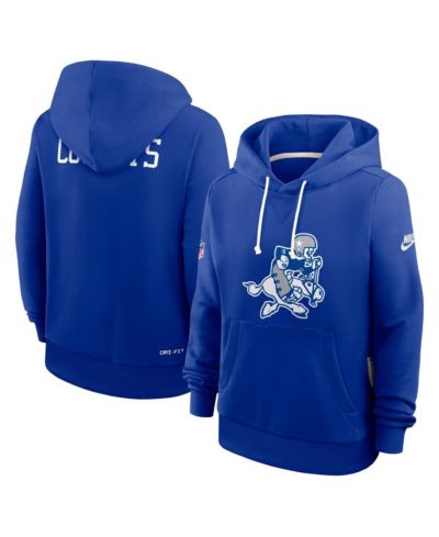 Женское худи Nike Royal Dallas Cowboys Throwback Sideline Standard Issue Dri-FIT