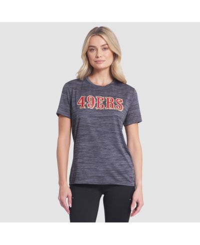 Женская футболка Nike San Francisco 49ers 2025 Rivalries Collection Sideline Velocity Dri-FIT в цвете Heather Charcoal