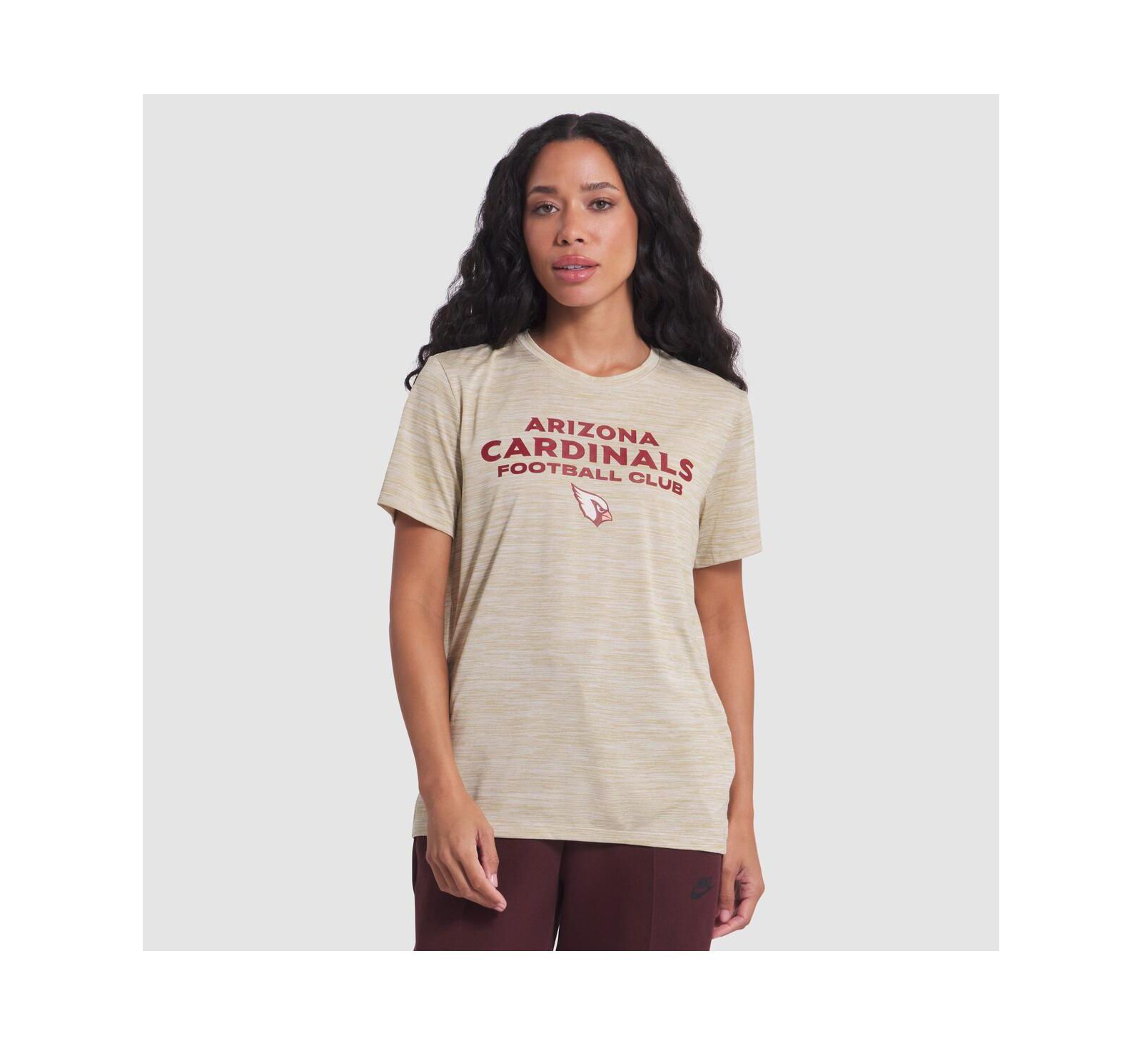 Nike Women's Natural Arizona Cardinals 2025 Rivalries Collection Sideline Velocity Dri-FIT T-Shirt