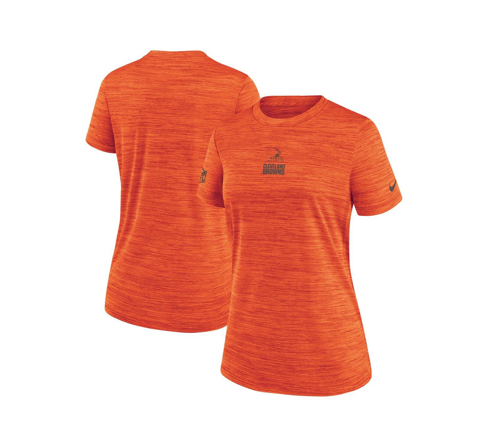 Nike Women's Orange Cleveland Browns Sideline Velocity Dri-FIT T-Shirt