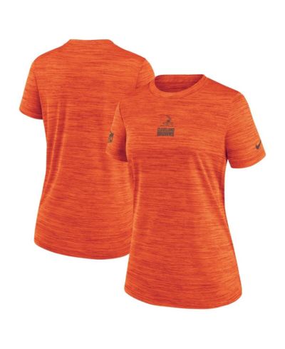 Мужская футболка Nike Orange Cleveland Browns Sideline Velocity Dri-FIT