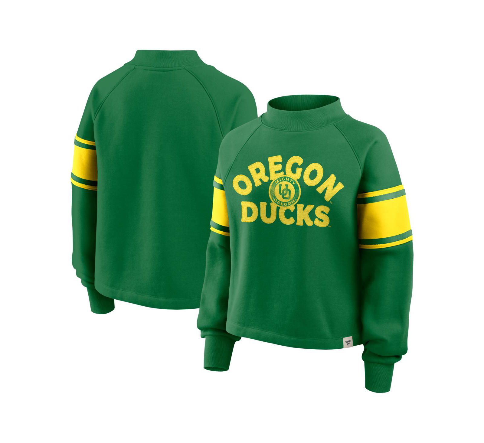 Fanatics Women's Green Oregon Ducks безразмерная толстовка Raglan Premium Punt Coverage