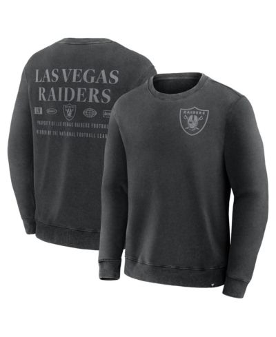 Мужская толстовка Fanatics Black Las Vegas Raiders Deep Route Pullover