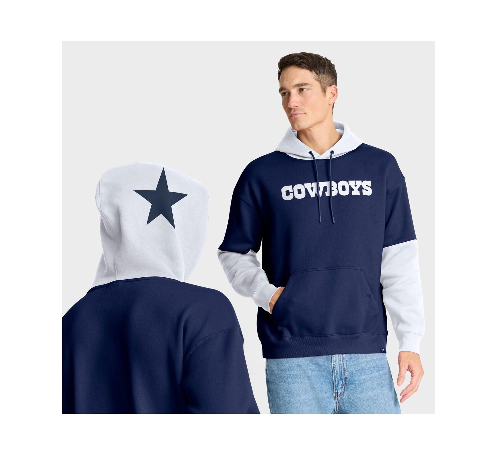 Fanatics Men's Navy Dallas Cowboys Helmet Retro Pullover Hoodie
