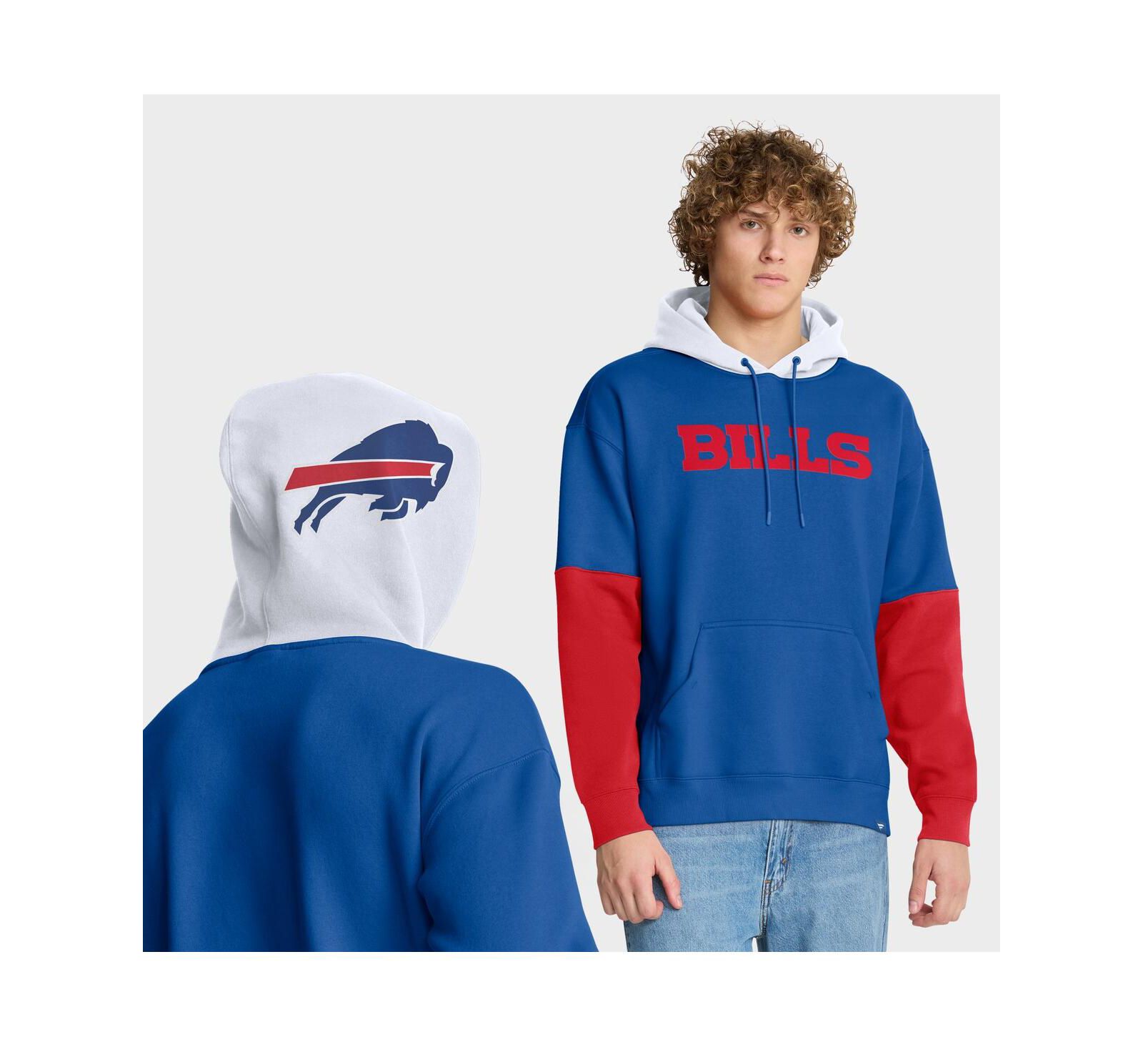 Fanatics Мужское худи с капюшоном Royal Buffalo Bills Helmet Pullover