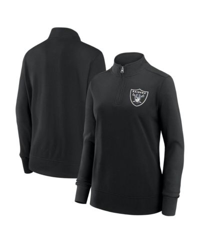 Женская куртка Logo Athletic Las Vegas Raiders Velocity Quarter-Zip черная