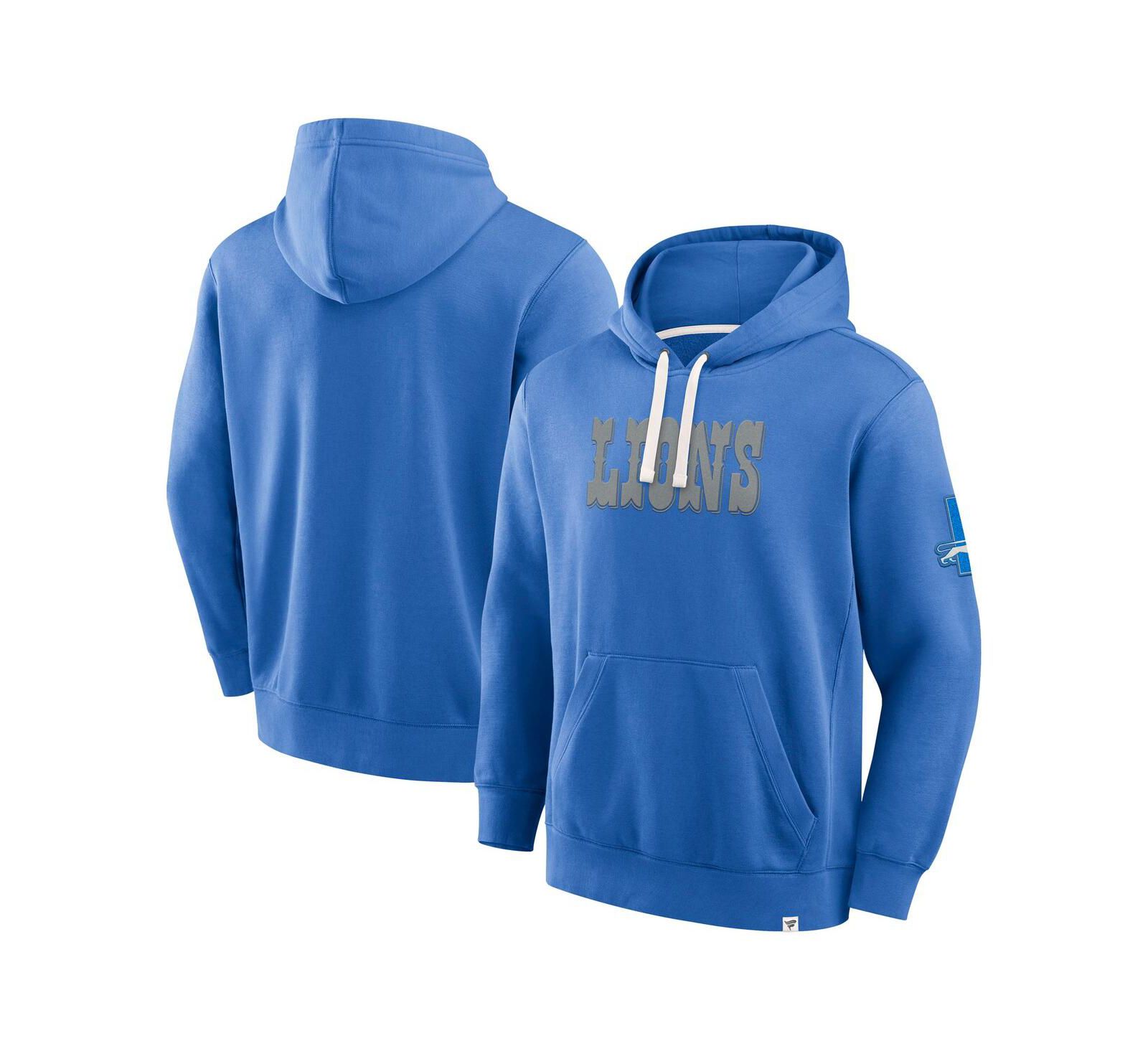 Fanatics Мужское худи New Horizons Heritage Blue Detroit Lions