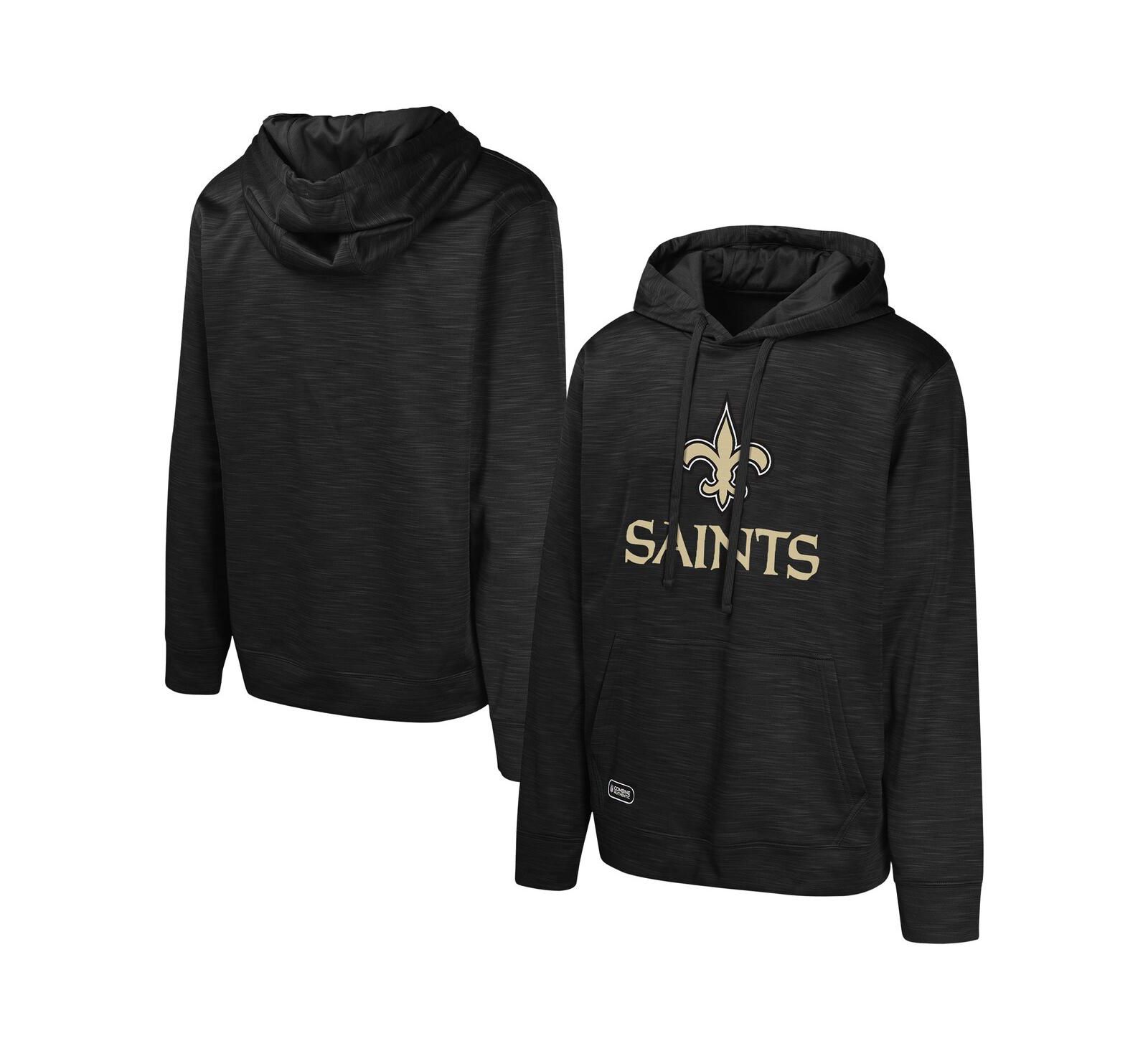 Мужское худи Outerstuff Black New Orleans Saints
