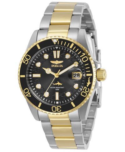 Invicta Women's 30483 Pro Diver Quartz 3 Hand Black Dial Watch