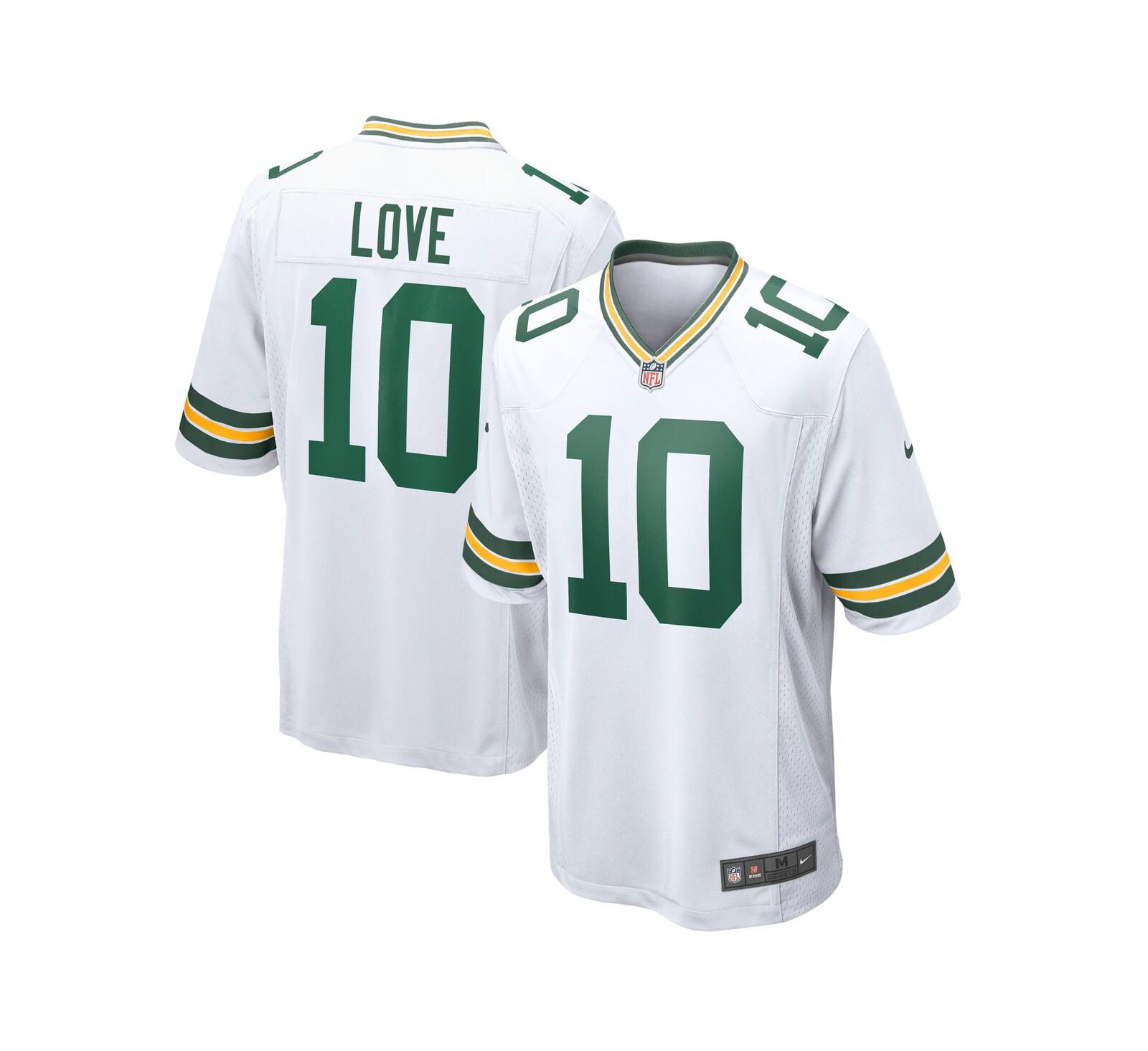 Мужская джерси Nike Jordan Love White Green Bay Packers
