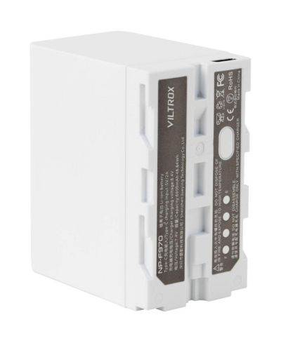 Аккумулятор Viltrox L-Series NP-F970 48.84Wh 7.4V 6600mAh Lithium-Ion, White