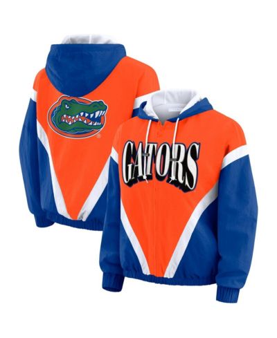 Женская ветровка-худи WEAR by Erin Andrews Orange/Royal Florida Gators Color Block