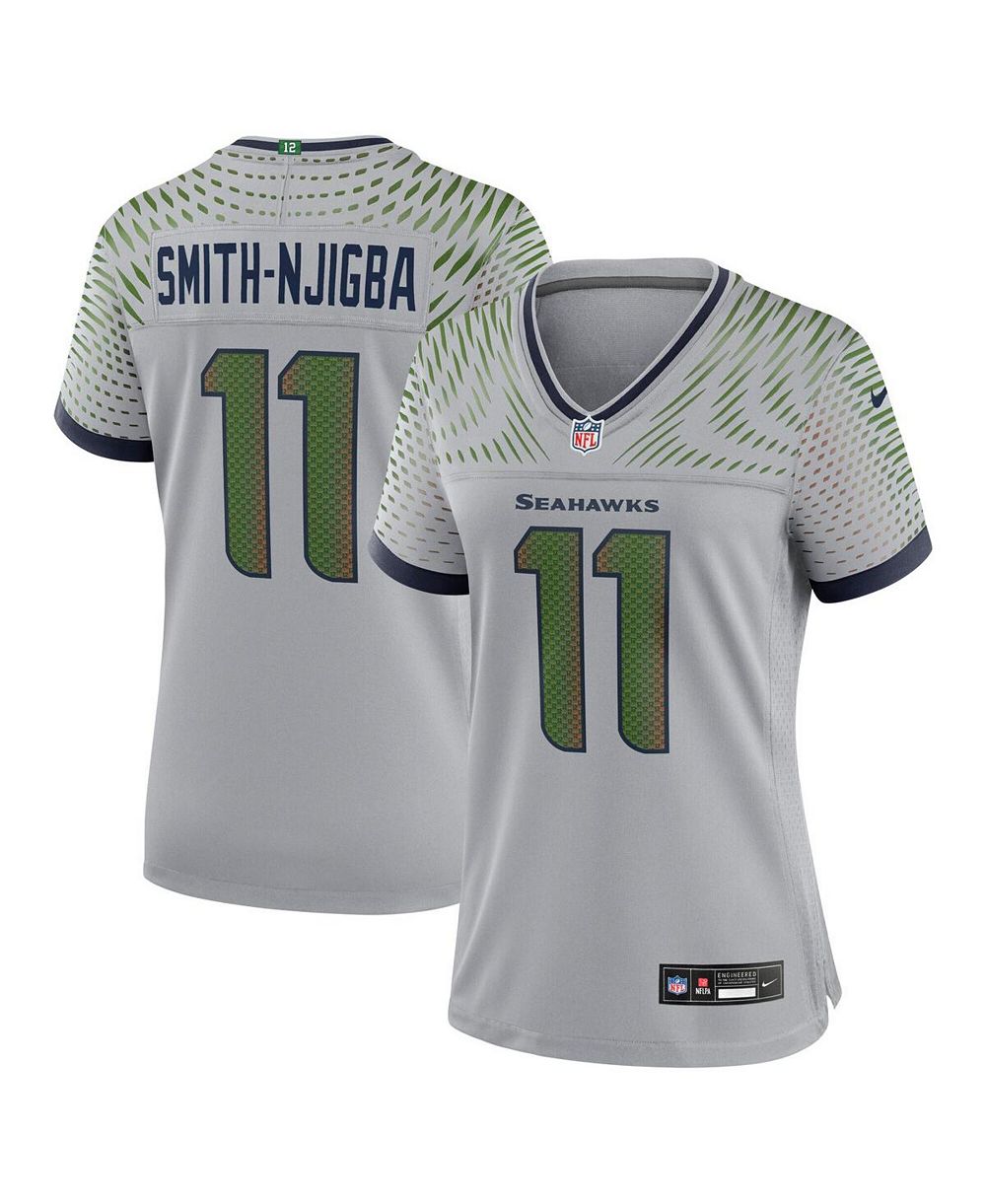 Nike Women's Jaxon Smith-Njigba Wolf Gray Seattle Seahawks 2025 Rivalries Collection Game Jersey