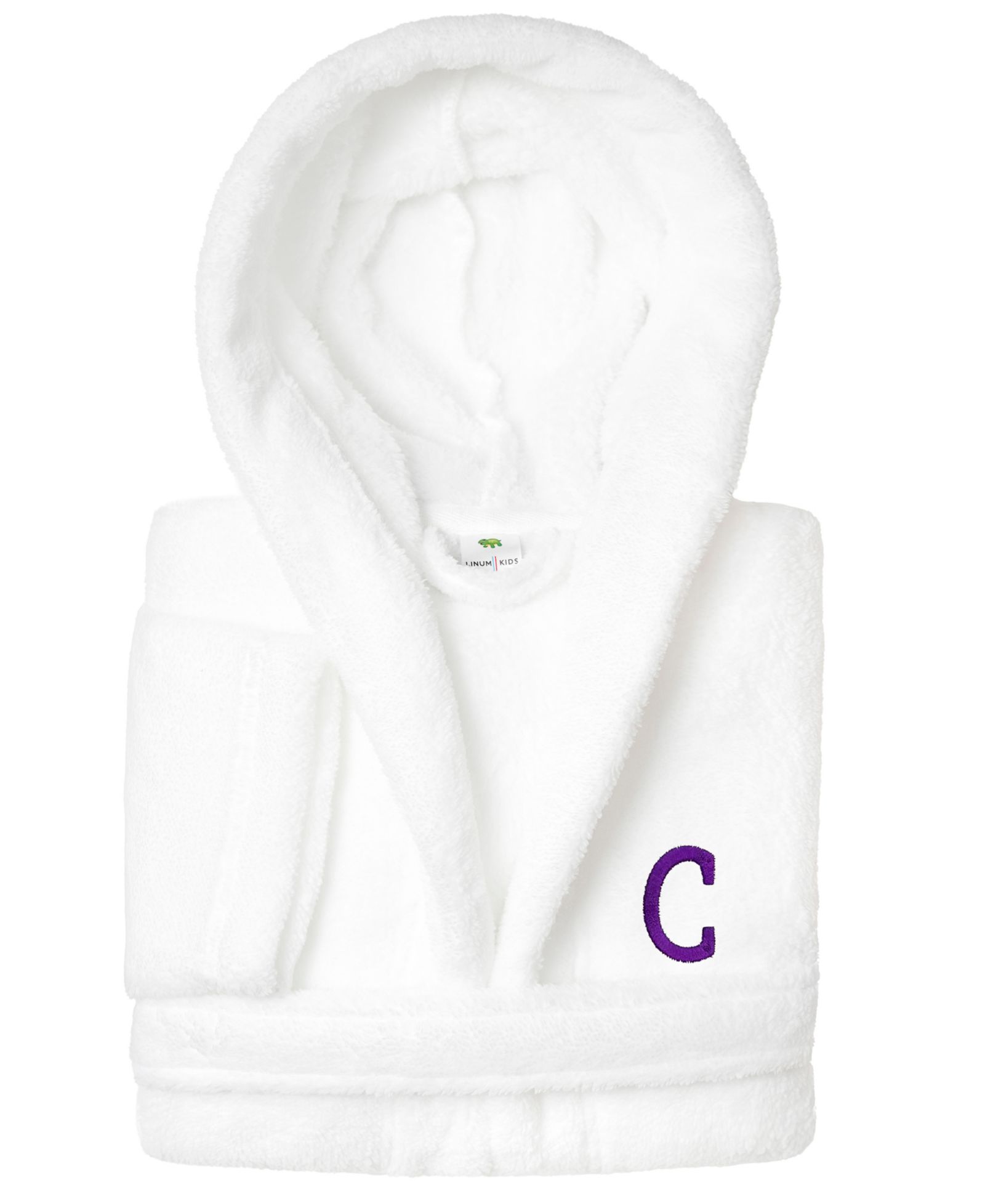 Linum Home Personalized Kids Bookman Super Plush Hooded Bathrobe