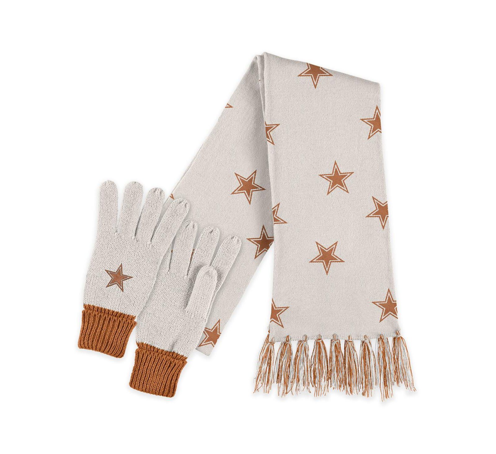 WEAR by Erin Andrews Women's 2-Piece Dallas Cowboys Tonal Scarf and Glove Set