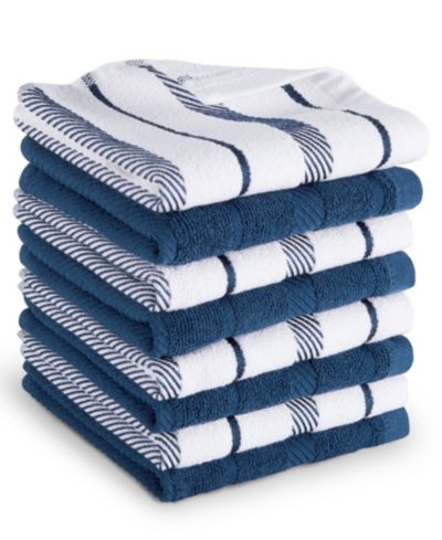KitchenAid Albany Stripe Dishcloth Set, 8-Pack