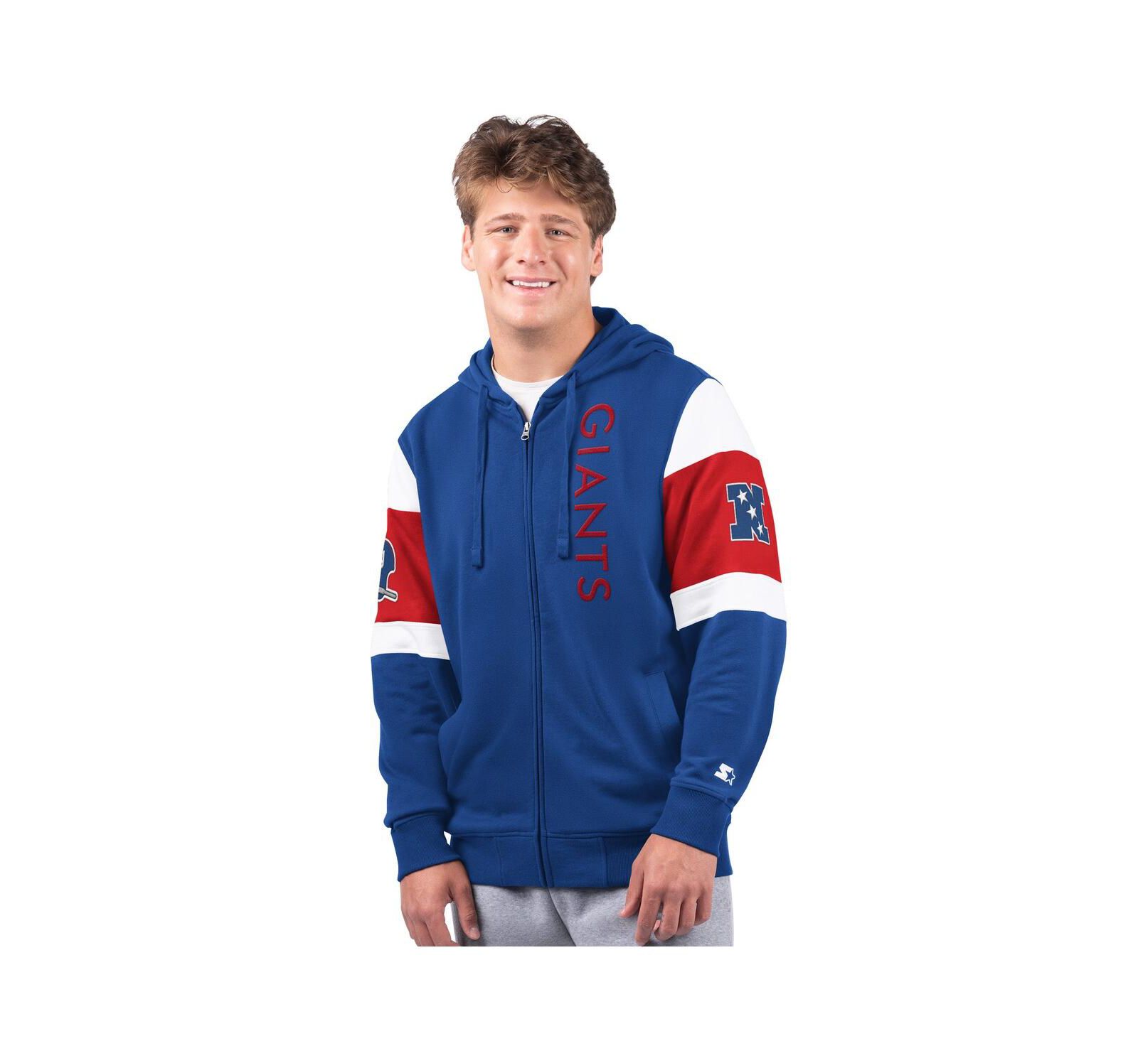 Мужское худи на молнии Starter Royal New York Giants Extreme Logo