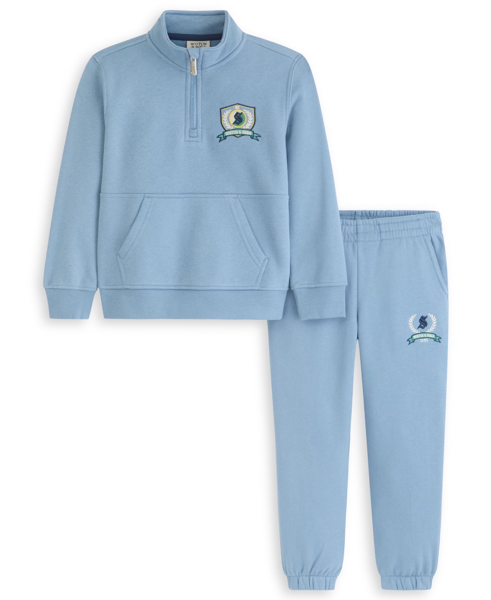Детский комплект SCOTCH & SODA 1/4 Zip Top и джоггеры, 2-Piece Set
