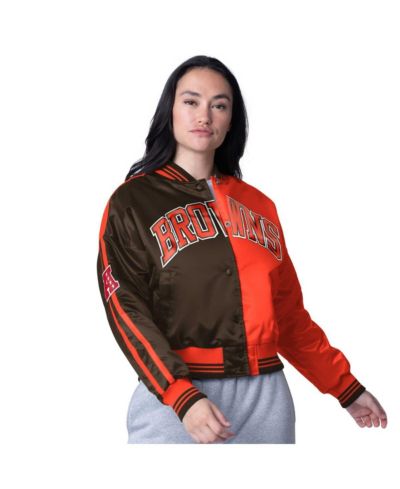 Женская куртка Starter Brown/Orange Cleveland Browns