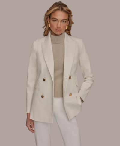 Donna Karan New York Women's Double Breasted Blazer Jacket