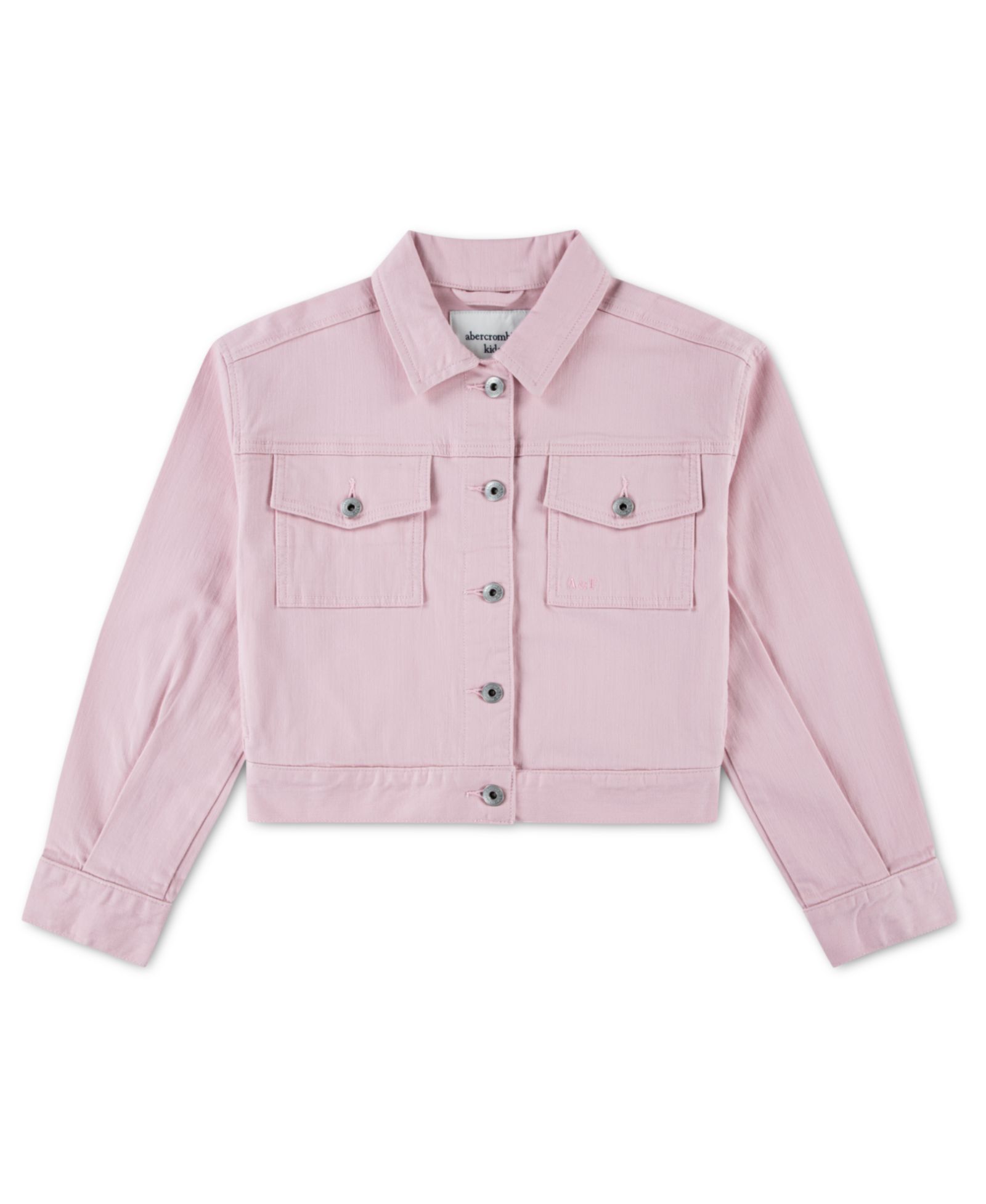 abercrombie kids Girls' Spread Collar Cropped Jacket
