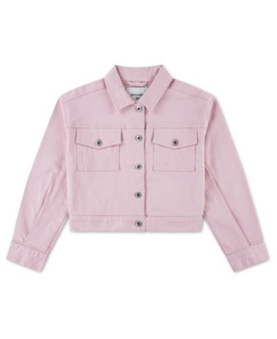 abercrombie kids Girls' Spread Collar Cropped Jacket