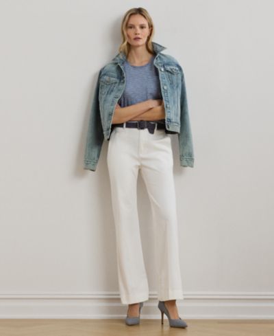 Женские брюки Lauren Ralph Lauren Stretch Cotton Chino Flare