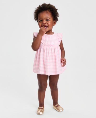 Детский солнцезащитный комбинезон First Impressions Baby Girls' Pretty Gingham