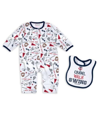 WEAR by Erin Andrews Baby Boys and Girls Minnesota Twins Sleep Play Set