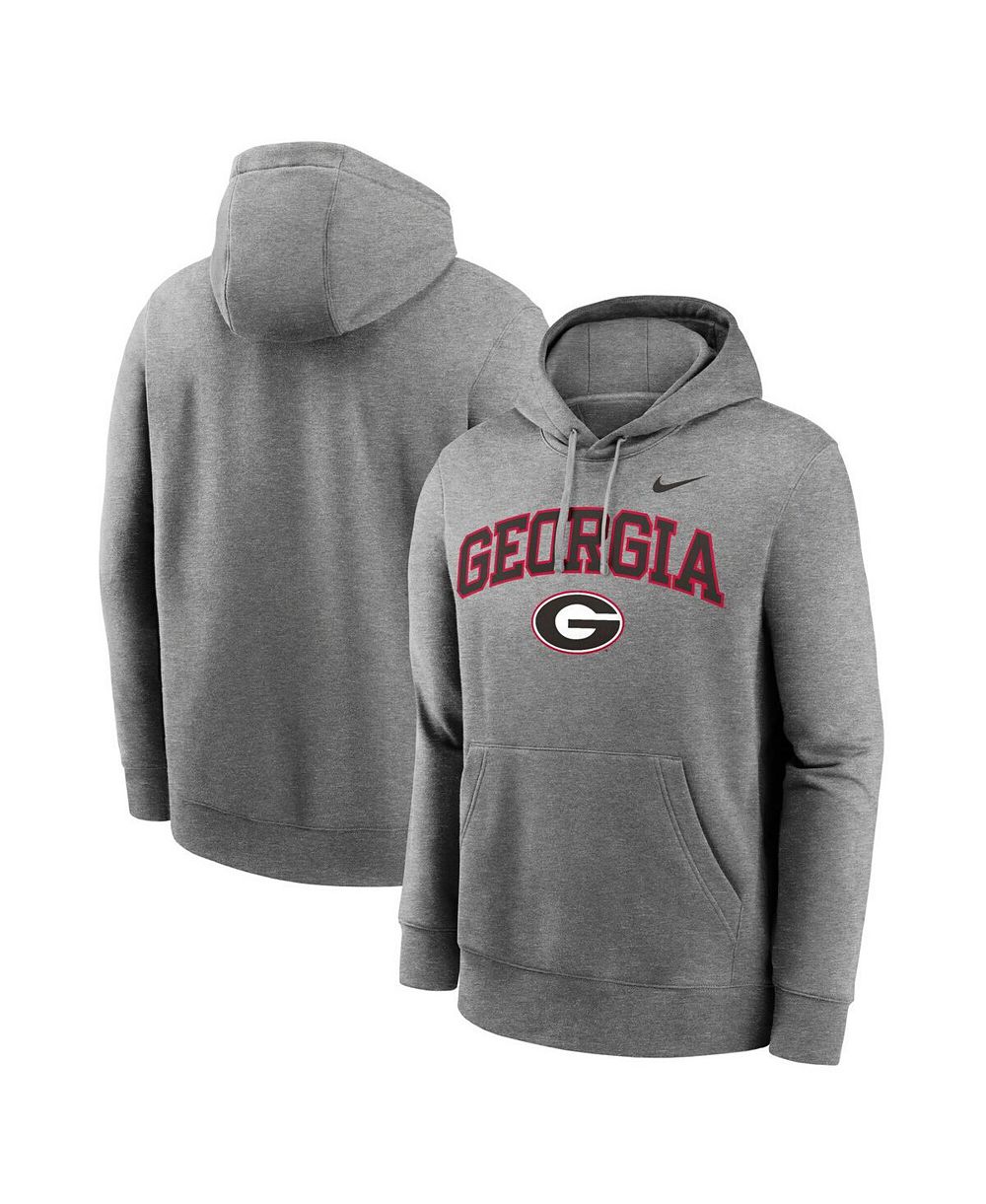 Nike Men's Gray Georgia Bulldogs Club Fleece Arch Pullover Hoodie