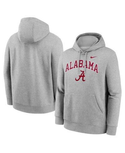 Nike Мужской свитшот-худи Club Fleece Gray Alabama Crimson Tide