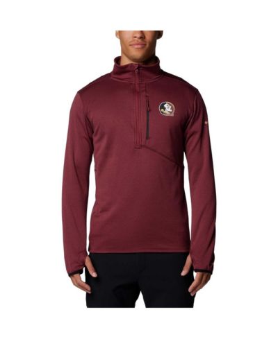 Columbia Мужская Columbia Garnet Florida State Seminoles Park View Grid Fleece Omni-Wick Half-Zip Jacket