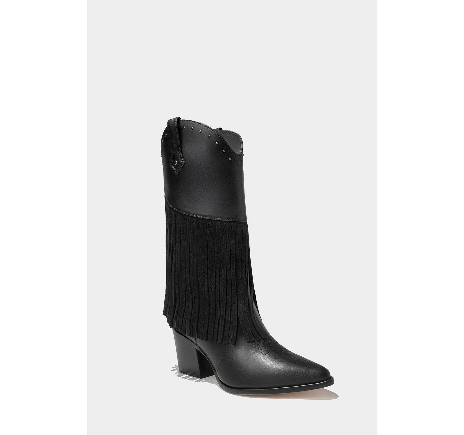Dante Womens' Leather Fringe Boots Feelings