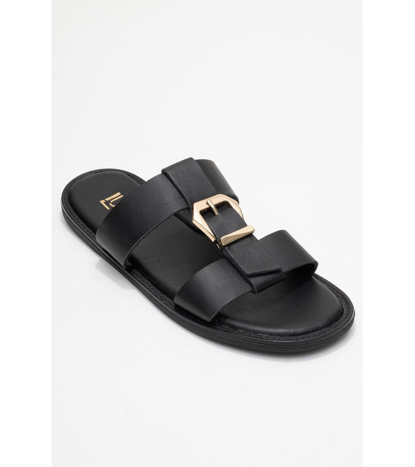 Forever & Always Shoes Sveta Leather Buckled Sandal