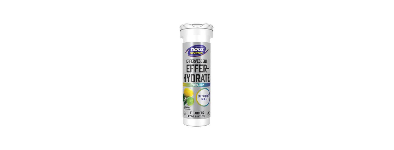 NOW Foods Effer-Hydrate Lemon Lime, 10 таблеток
