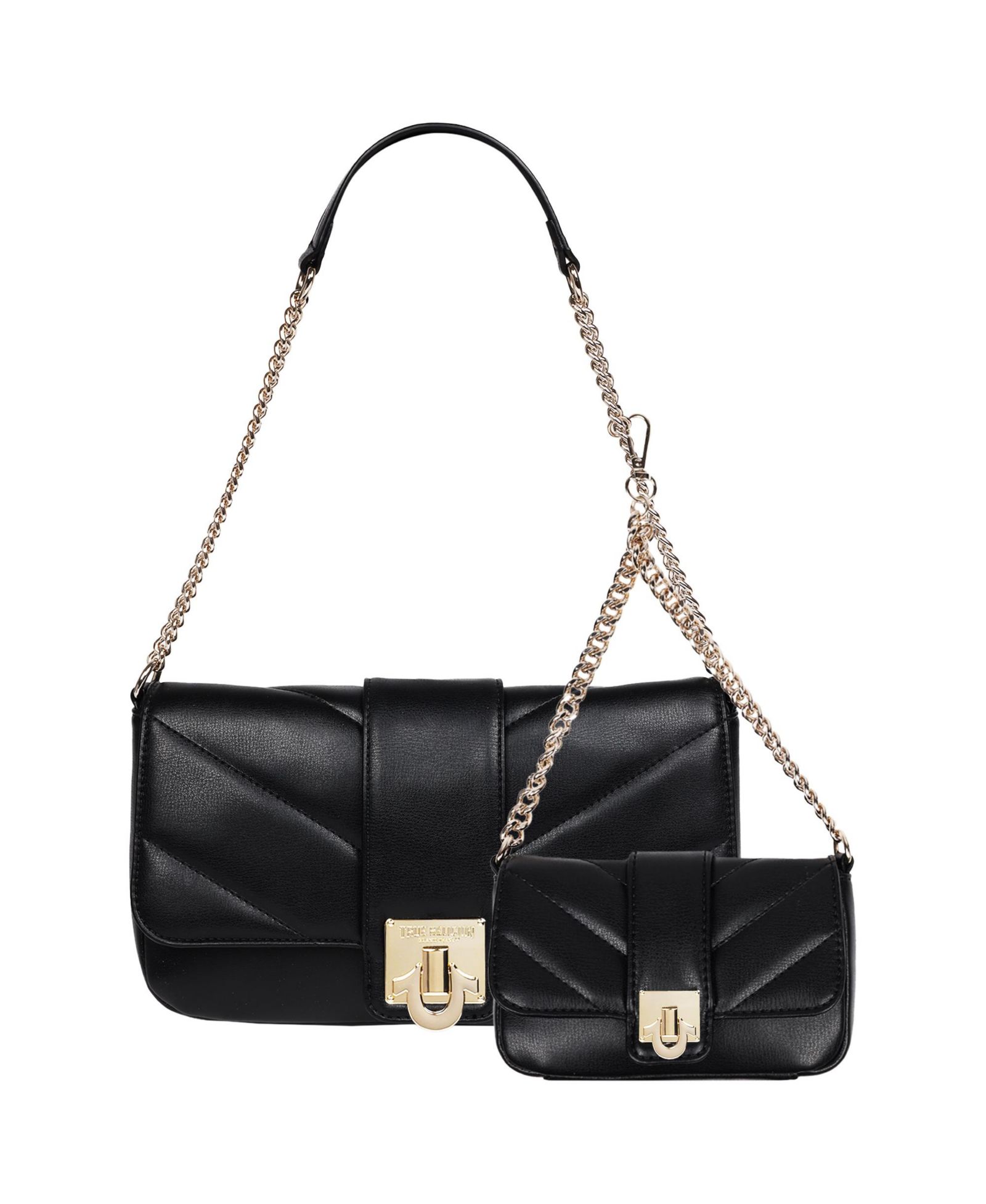 Сумка через плечо True Religion Quilted Flap с мини-сумкой
