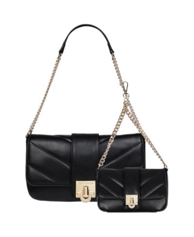 Сумка через плечо True Religion Quilted Flap с мини-сумкой
