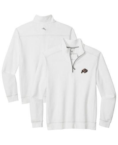 Мужская полумолниевая куртка Tommy Bahama White Colorado Buffaloes Montego Bay