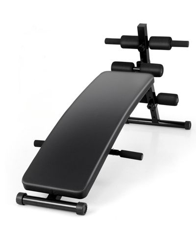 Adjustable Decline Sit Up Bench for Home Workouts, Foldable