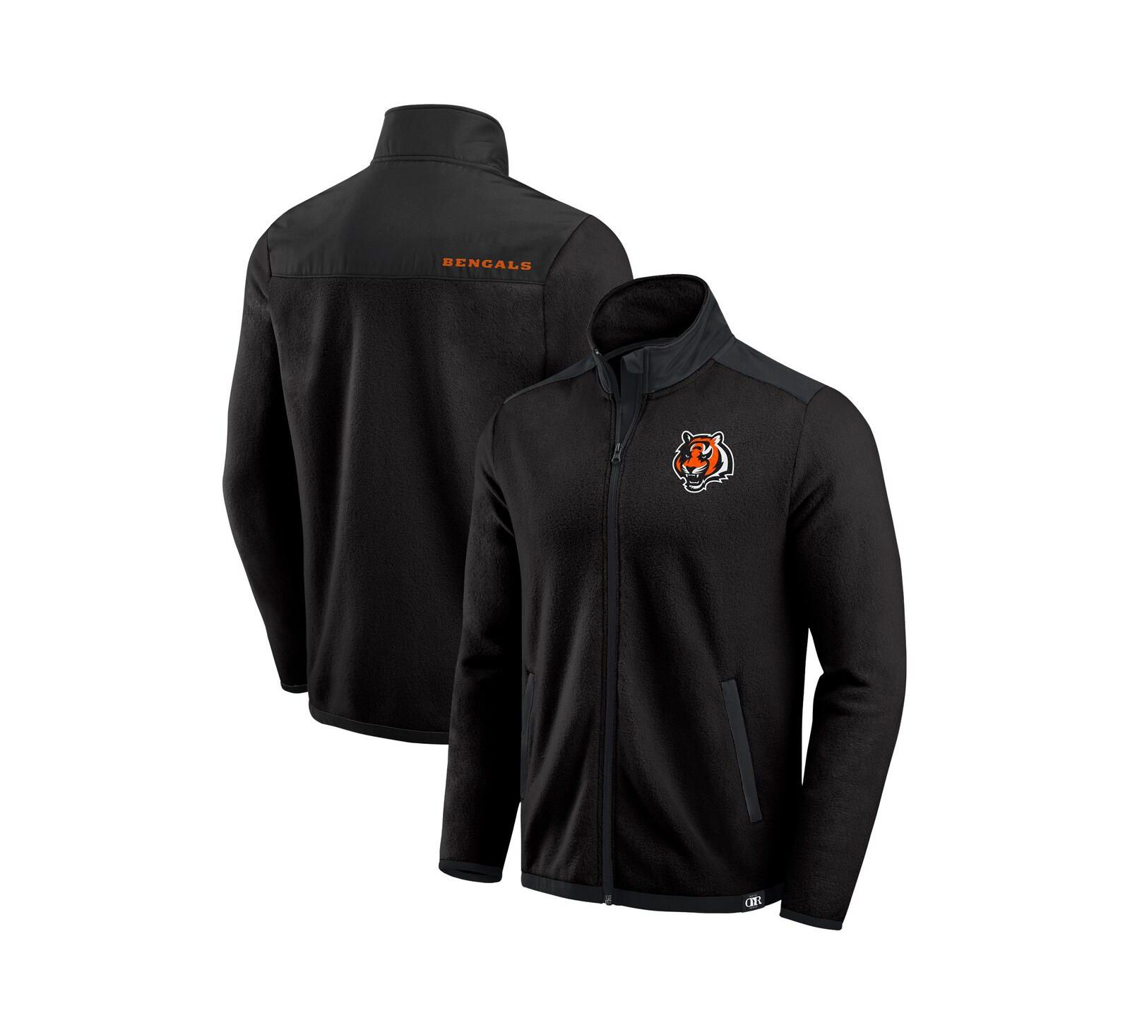 Darius Rucker Collection by Fanatics Мужская черная флисовая куртка на молнии Color Block Cincinnati Bengals
