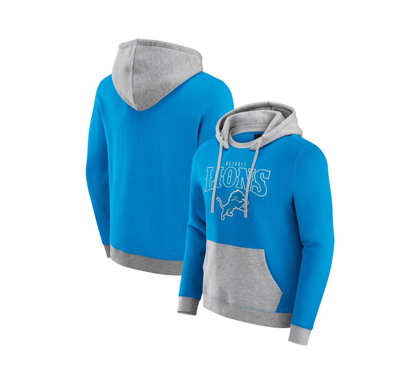 Мужское худи Darius Rucker Collection by Fanatics Blue Detroit Lions Coaches Hoodie
