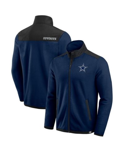 Darius Rucker Collection by Fanatics Men's Navy Dallas Cowboys Color Block Polar Fleece Full-Zip Jacket
