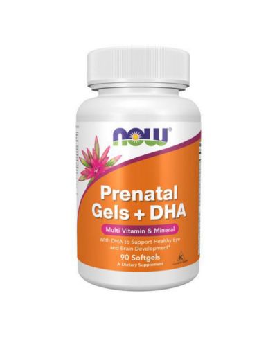NOW Foods Prenatal Gels + DHA, 90 sgels