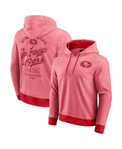 Darius Rucker Collection by Fanatics Men's Scarlet San Francisco 49ers Tonal Knit Pullover Hoodie